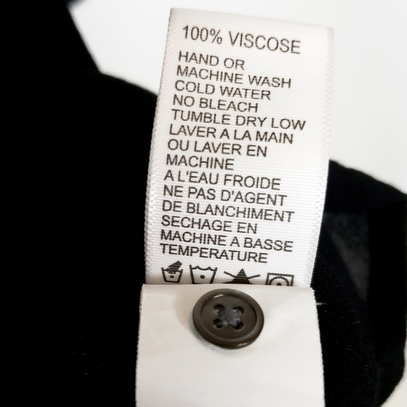 James Perse Los Angeles Black Henley Shirt - Picture 5 of 5